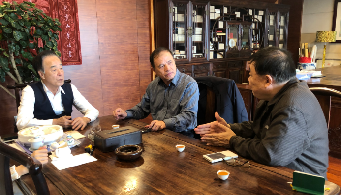黄振达理事长会见新任常务副理事长陈文韬 就省环保基金会的发展交换意见